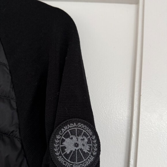 NWT Canada Goose Hybridge Knit Packable Jacket Black Down Filled Quilted Panels - Picture 3 of 8